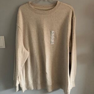 NWT Men's Goodfellow and Co oatmeal heathered sweatshirt